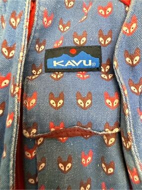 Kavu Limited Edition Fox Trot Foxy crossbody sling rope bag retired GUC